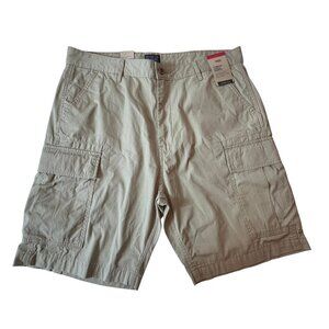 Levis Carrier Cargo Shorts Mens Sz 36 Tan Pockets